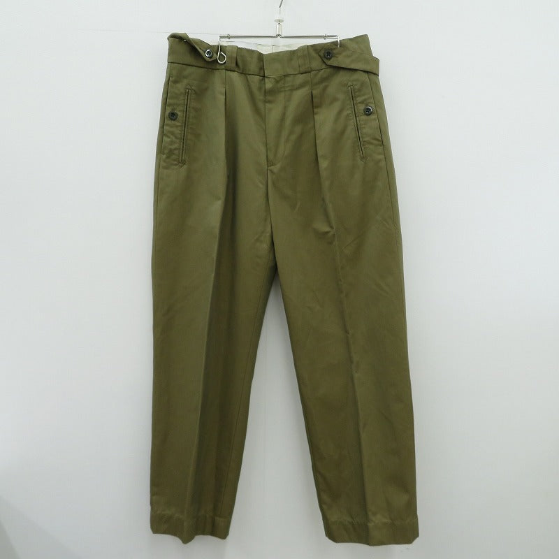 FRENCH ARMY ADJUSTER PANTS パンツ カーキ サイズ：48【瀬戸大橋店】
