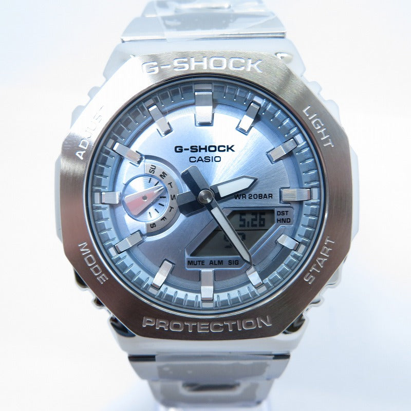G-SHOCK | ジーショック アナデジクォーツ 腕時計 GM-2110D-2AJF ライトブルー【瀬戸大橋店】