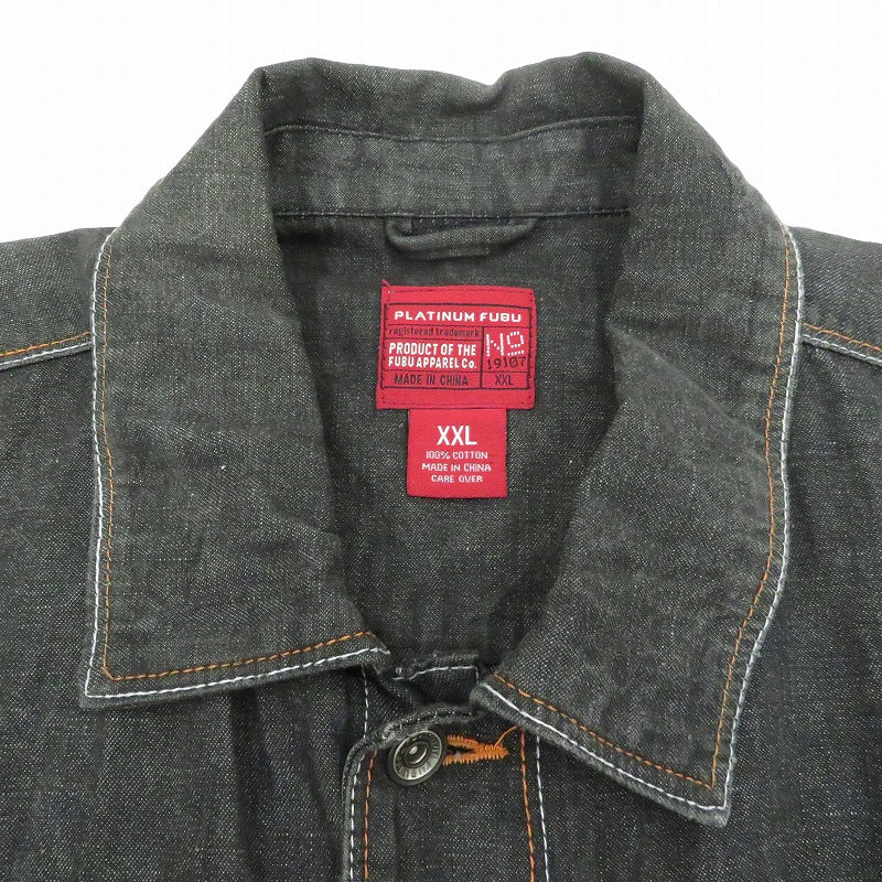 VINTAGE衣料 | ヴィンテージイリョウ 19107 デニム platinum fubu ブルー サイズ：XXL【瀬戸大橋店】