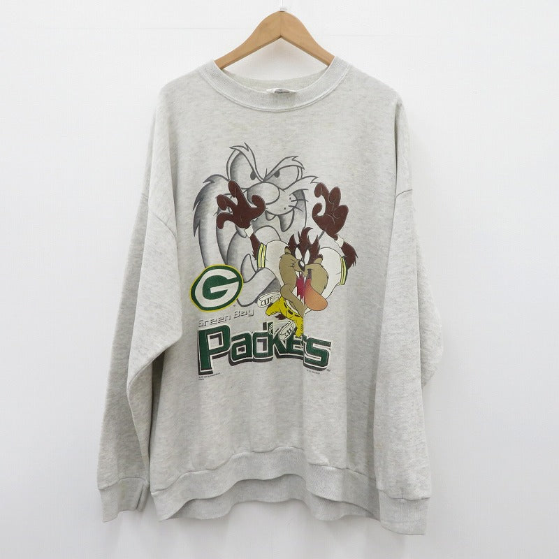 VINTAGE衣料 | ヴィンテージイリョウ GREEN BAY PACKERS/LOONEY TUNES スウェット ｻｲｽﾞ:3XL グレー【瀬戸大橋店】