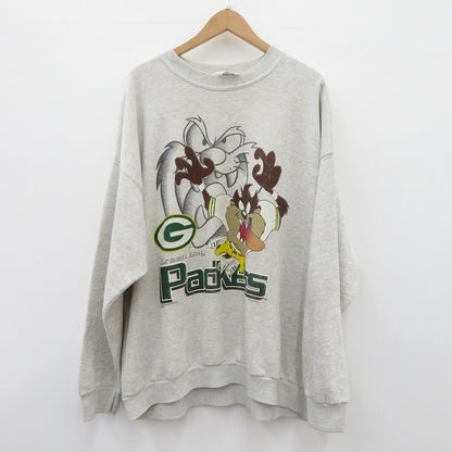 VINTAGE衣料 | ヴィンテージイリョウ GREEN BAY PACKERS/LOONEY TUNES スウェット ｻｲｽﾞ:3XL グレー【瀬戸大橋店】