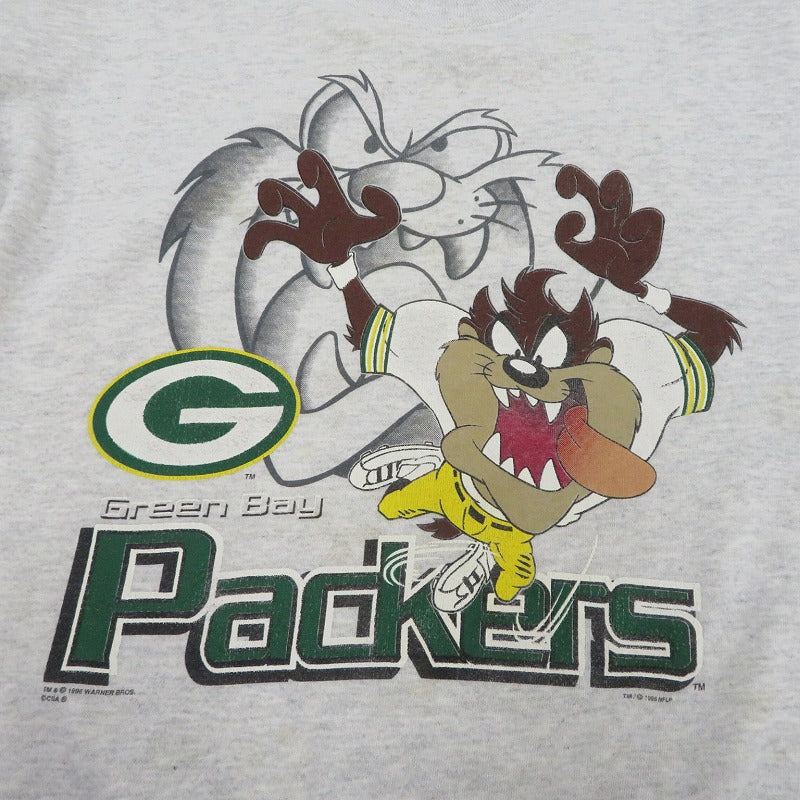 VINTAGE衣料 | ヴィンテージイリョウ GREEN BAY PACKERS/LOONEY TUNES スウェット ｻｲｽﾞ:3XL グレー【瀬戸大橋店】
