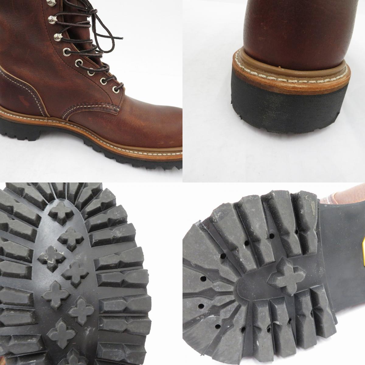RED WING | レッドウィング 8-inch Logger ブーツ 4585 ブラウン 27cm【瀬戸大橋店】