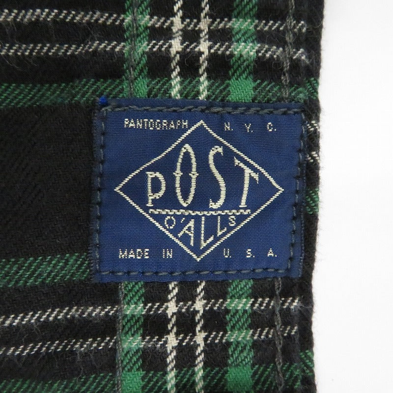 POST O'ALLS | ポストオーバーオールズ The POST III-R-W 長袖シャツ 2216 グリーン サイズ：S【瀬戸大橋店】