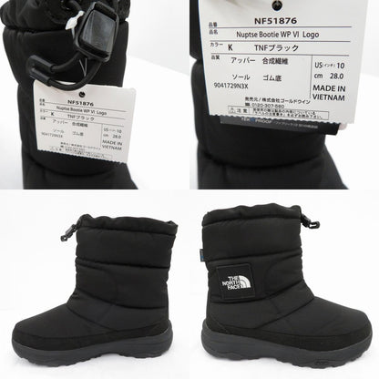THE NORTH FACE | ザ・ノースフェイス Nuptse Bootie WP VI Logo ブーツ NF51876 ブラック 28cm【瀬戸大橋店】
