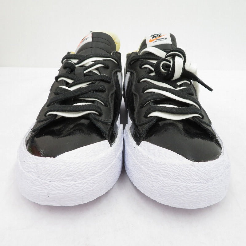NIKE | ナイキ sacai×Blazer Low 'Black Patent Leather' スニーカー DM6443-001 ブレーザー ブラック 28cm【瀬戸大橋店】