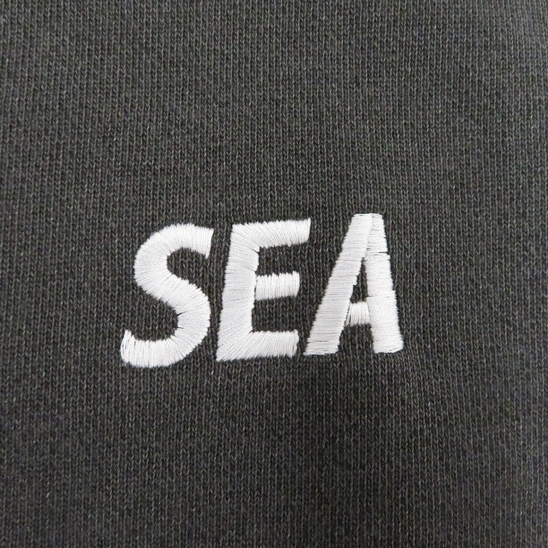 WIND AND SEA | ウィンダンシーウインダンシー PALM TREE PACHWORK HOODED SWEAT SHIRT パーカー WDS-O-PTR-26-Q2-CS-01 ブラック サイズ：L【瀬戸大橋店】