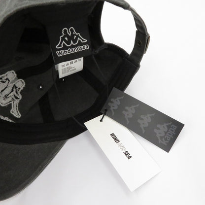 WIND AND SEA | ウィンダンシーウインダンシー KAPPAxWDS CAP キャップ WDS-C-KPA-26-Q4-HW-01 ブラック【瀬戸大橋店】