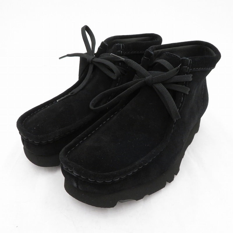 Clarks | クラークス WallabeeBT GTX Suede ブーツ 261733187060 ブラック 24.5cm【瀬戸大橋店】