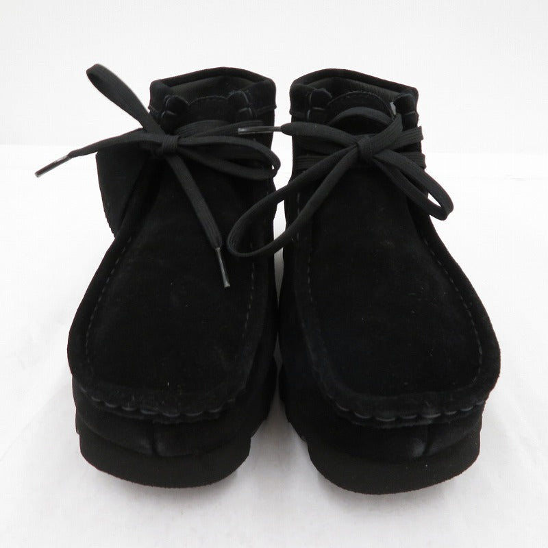 Clarks | クラークス WallabeeBT GTX Suede ブーツ 261733187060 ブラック 24.5cm【瀬戸大橋店】