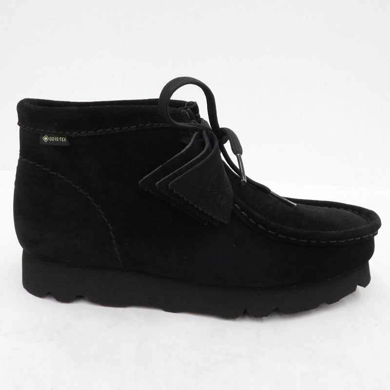 Clarks | クラークス WallabeeBT GTX Suede ブーツ 261733187060 ブラック 24.5cm【瀬戸大橋店】
