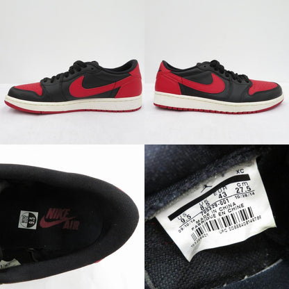 NIKE | ナイキ Air Jordan 1 Retro Low 'Bred' (2015) スニーカー 705329-001 エアジョーダン レッド 27.5cm【瀬戸大橋店】