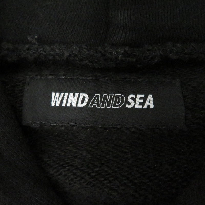 WIND AND SEA | ウィンダンシーウインダンシー パーカー ブラック サイズ：S【瀬戸大橋店】