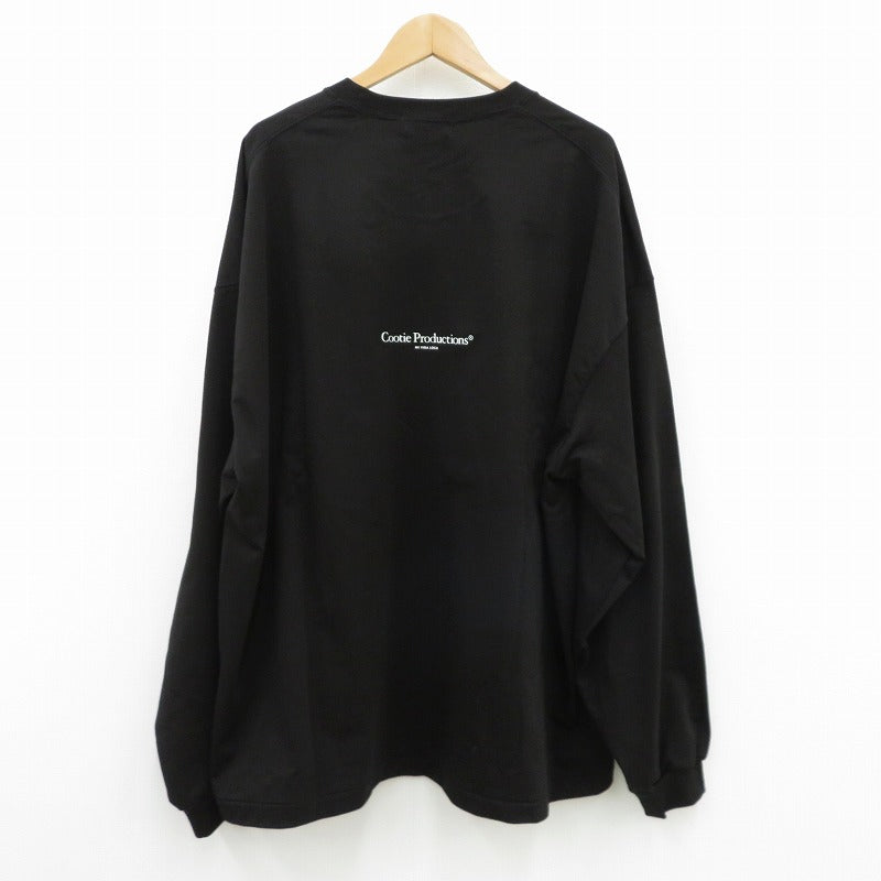 COOTIE | クーティー Spanish Pima Boxy L/S Tee 長袖Ｔシャツ CTE-26S311 ブラック サイズ：XL【瀬戸大橋店】