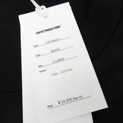 COOTIE | クーティー Spanish Pima Boxy L/S Tee 長袖Ｔシャツ CTE-26S311 ブラック サイズ：XL【瀬戸大橋店】