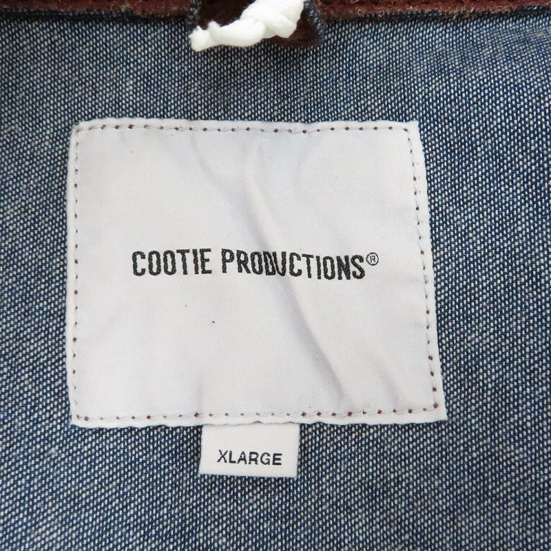 COOTIE | クーティー Grainy Denim Work Jacket その他アウター CTE-26S207 ジャケット ブラウン サイズ：XL【瀬戸大橋店】