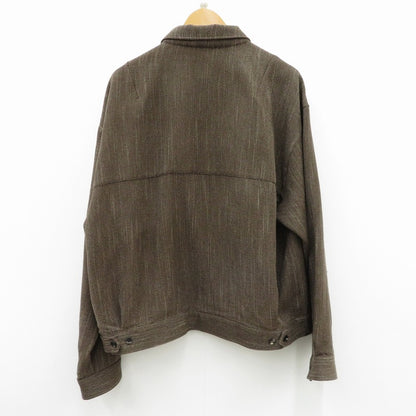 MELANGE WOOL WORK SHIRT BLOUSON ブルゾン ANC-SH76-B ブラウン サイズ：2【瀬戸大橋店】