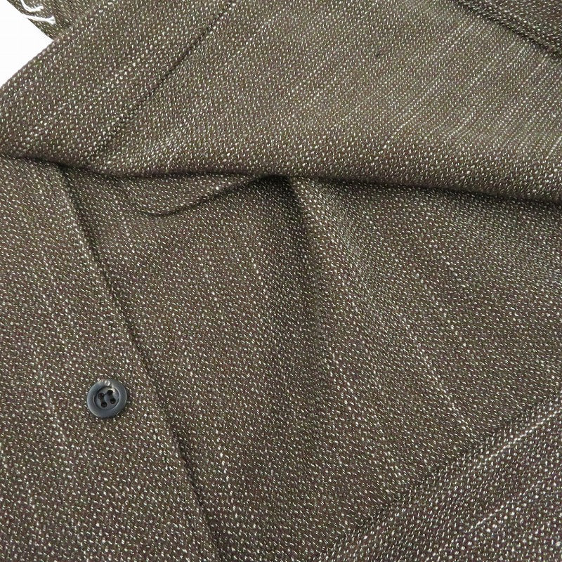 MELANGE WOOL WORK SHIRT BLOUSON ブルゾン ANC-SH76-B ブラウン サイズ：2【瀬戸大橋店】