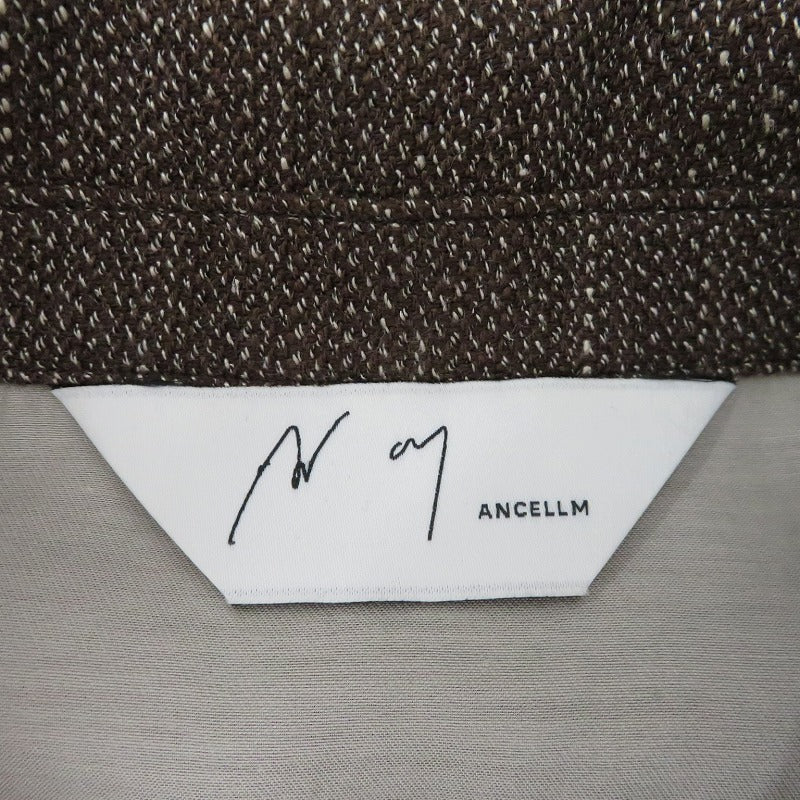 MELANGE WOOL WORK SHIRT BLOUSON ブルゾン ANC-SH76-B ブラウン サイズ：2【瀬戸大橋店】