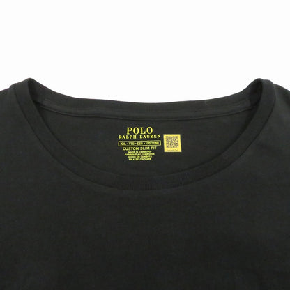 POLO RALPH LAUREN | ポロ・ラルフローレン CUSTOM SLIM FIT 半袖Ｔシャツ 710680785001 ブラック サイズ：XXL【瀬戸大橋店】
