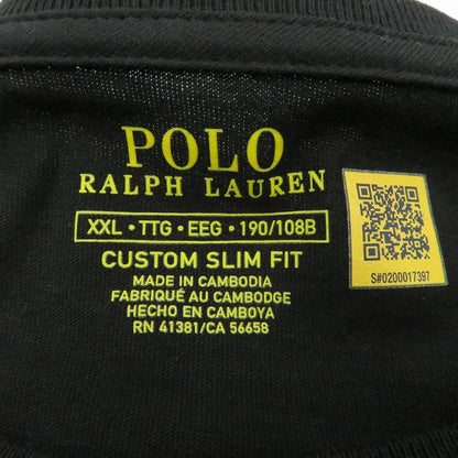 POLO RALPH LAUREN | ポロ・ラルフローレン CUSTOM SLIM FIT 半袖Ｔシャツ 710680785001 ブラック サイズ：XXL【瀬戸大橋店】