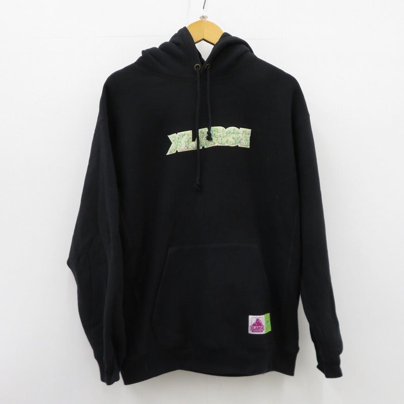 X-LARGE | エクストララージ Champion REVERSE WEAVE PULLOVER HOODED SWEATSHIRT パーカー ブラック サイズ：L【瀬戸大橋店】