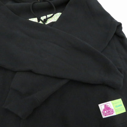 X-LARGE | エクストララージ Champion REVERSE WEAVE PULLOVER HOODED SWEATSHIRT パーカー ブラック サイズ：L【瀬戸大橋店】