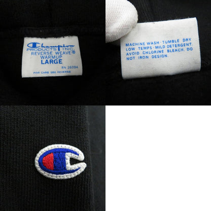 X-LARGE | エクストララージ Champion REVERSE WEAVE PULLOVER HOODED SWEATSHIRT パーカー ブラック サイズ：L【瀬戸大橋店】