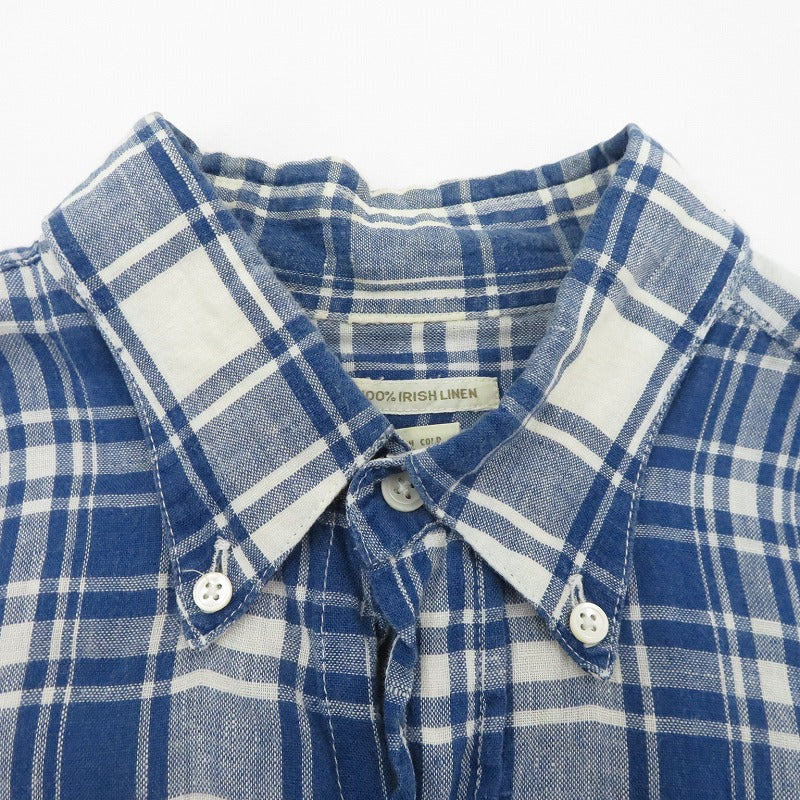 Banana Republic | バナナリパブリック ポルトガル製/アイリッシュリネンシャツ 長袖シャツ ブルー サイズ：M【瀬戸大橋店】
