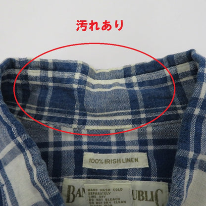 Banana Republic | バナナリパブリック ポルトガル製/アイリッシュリネンシャツ 長袖シャツ ブルー サイズ：M【瀬戸大橋店】