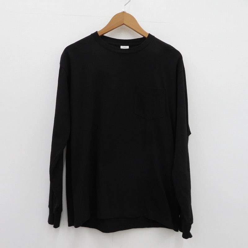 COMOLI | コモリ ｻｰﾌﾟﾗｽ長袖Tｼｬﾂ 長袖Ｔシャツ D01-05026 ブラック サイズ：2【瀬戸大橋店】