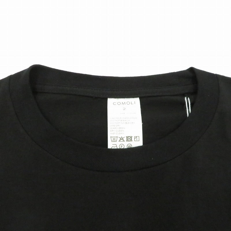 COMOLI | コモリ ｻｰﾌﾟﾗｽ長袖Tｼｬﾂ 長袖Ｔシャツ D01-05026 ブラック サイズ：2【瀬戸大橋店】