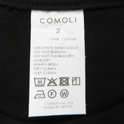 COMOLI | コモリ ｻｰﾌﾟﾗｽ長袖Tｼｬﾂ 長袖Ｔシャツ D01-05026 ブラック サイズ：2【瀬戸大橋店】