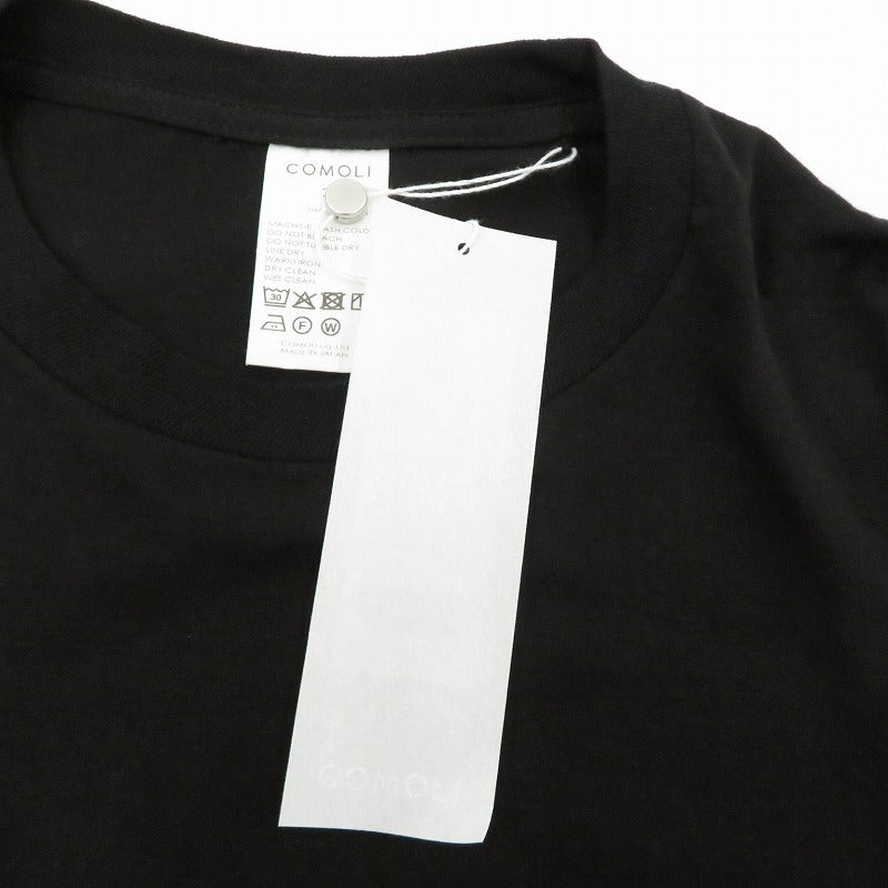 COMOLI | コモリ ｻｰﾌﾟﾗｽ長袖Tｼｬﾂ 長袖Ｔシャツ D01-05026 ブラック サイズ：2【瀬戸大橋店】