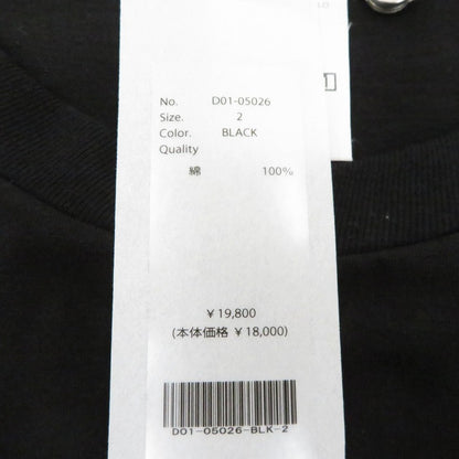 COMOLI | コモリ ｻｰﾌﾟﾗｽ長袖Tｼｬﾂ 長袖Ｔシャツ D01-05026 ブラック サイズ：2【瀬戸大橋店】