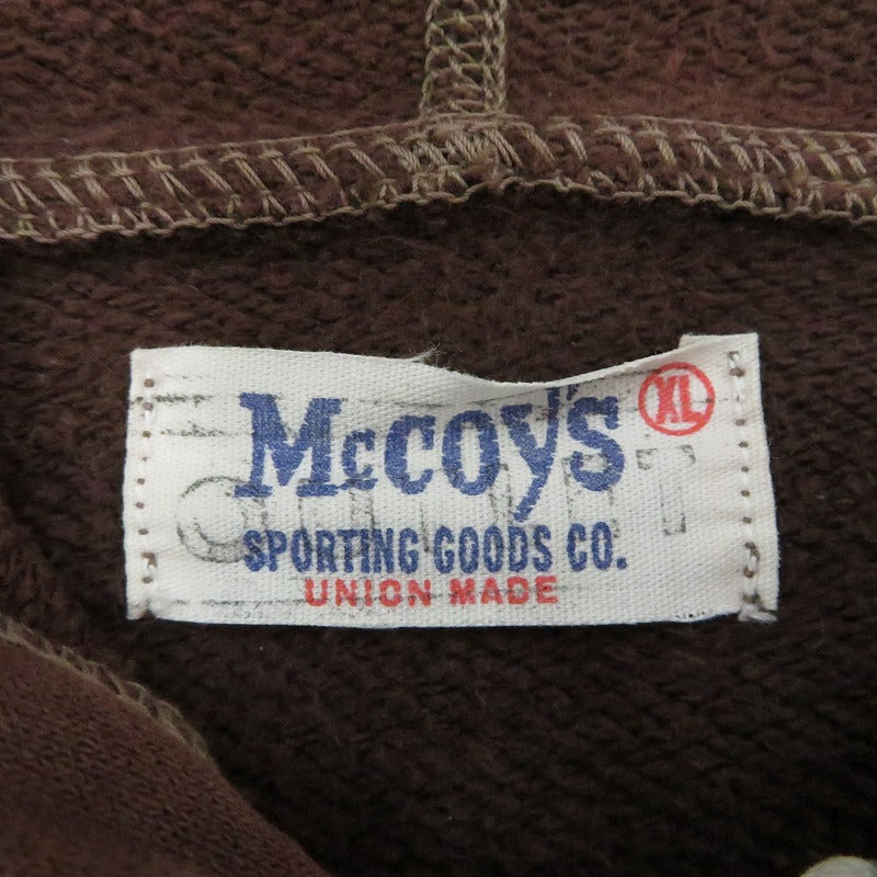 McCOY'S | マッコイ パーカー ブラウン サイズ：XL【瀬戸大橋店】