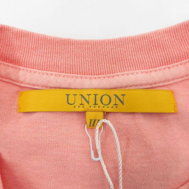 UNION | ユニオン UNION GENRE TEE 半袖Ｔシャツ ピンク サイズ：3【瀬戸大橋店】