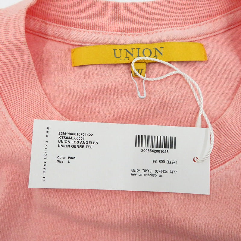 UNION | ユニオン UNION GENRE TEE 半袖Ｔシャツ ピンク サイズ：3【瀬戸大橋店】
