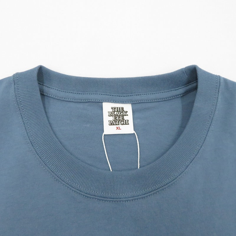 BlackEyePatch | ブラックアイパッチ SCHEDULED DELIVERY LABEL 半袖Ｔシャツ BEPSS24TE52 ブルー サイズ：XL【瀬戸大橋店】