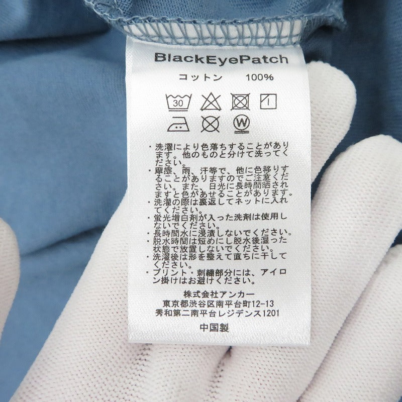 BlackEyePatch | ブラックアイパッチ SCHEDULED DELIVERY LABEL 半袖Ｔシャツ BEPSS24TE52 ブルー サイズ：XL【瀬戸大橋店】