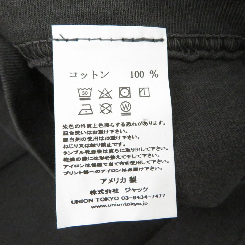 UNION | ユニオン MINISTER S/S TEE 半袖Ｔシャツ ブラック サイズ：2【瀬戸大橋店】