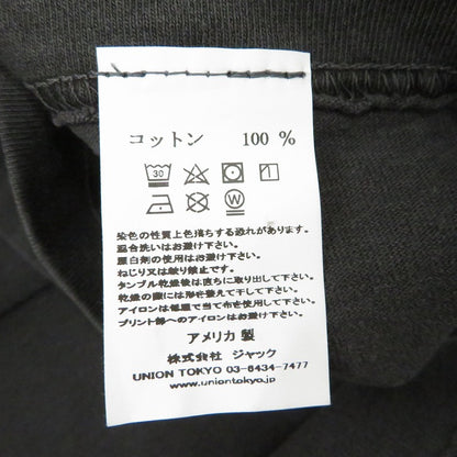 UNION | ユニオン MINISTER S/S TEE 半袖Ｔシャツ ブラック サイズ：2【瀬戸大橋店】