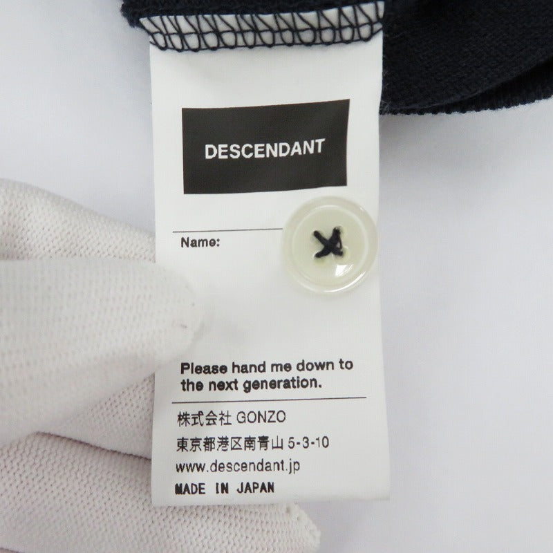 DESCENDANT | ディセンダント CACHALOT POLO SS ポロシャツ 261ATDS-CSM21 ネイビー サイズ：2【瀬戸大橋店】
