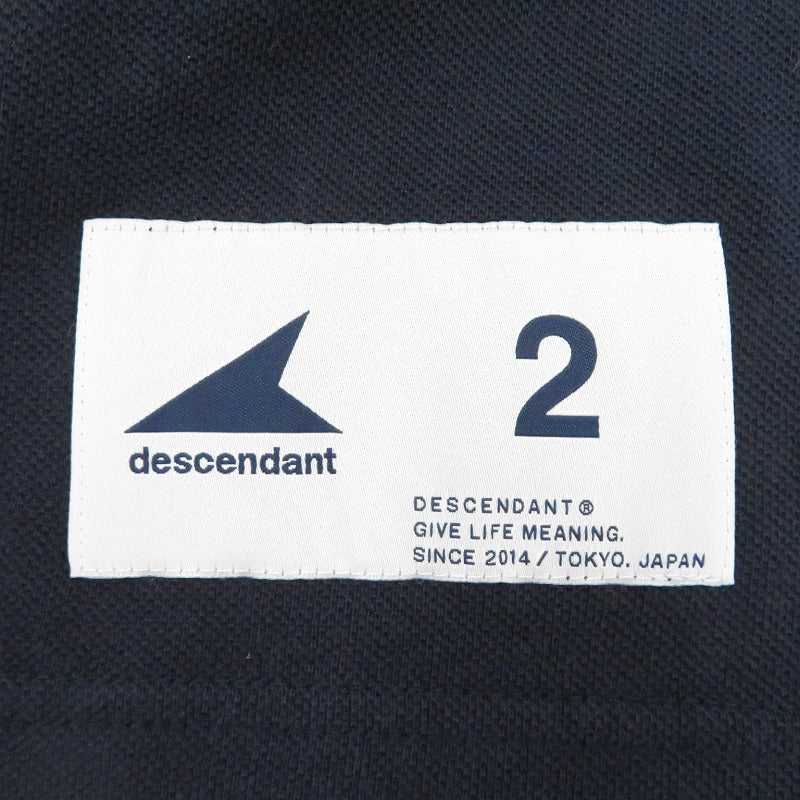 DESCENDANT | ディセンダント CACHALOT POLO SS ポロシャツ 261ATDS-CSM21 ネイビー サイズ：2【瀬戸大橋店】