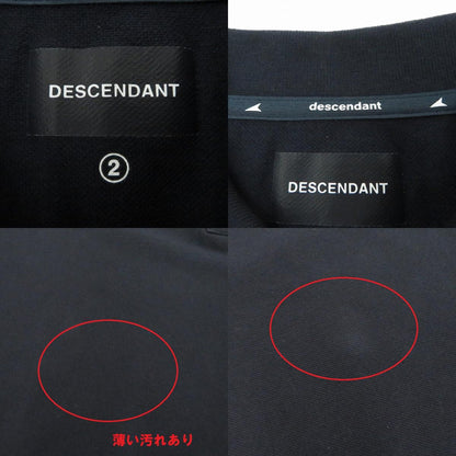 DESCENDANT | ディセンダント CACHALOT POLO SS ポロシャツ 261ATDS-CSM21 ネイビー サイズ：2【瀬戸大橋店】
