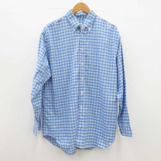 Brooks Brothers | ブルックスブラザーズ USA製 長袖シャツ ブルー サイズ：M【瀬戸大橋店】