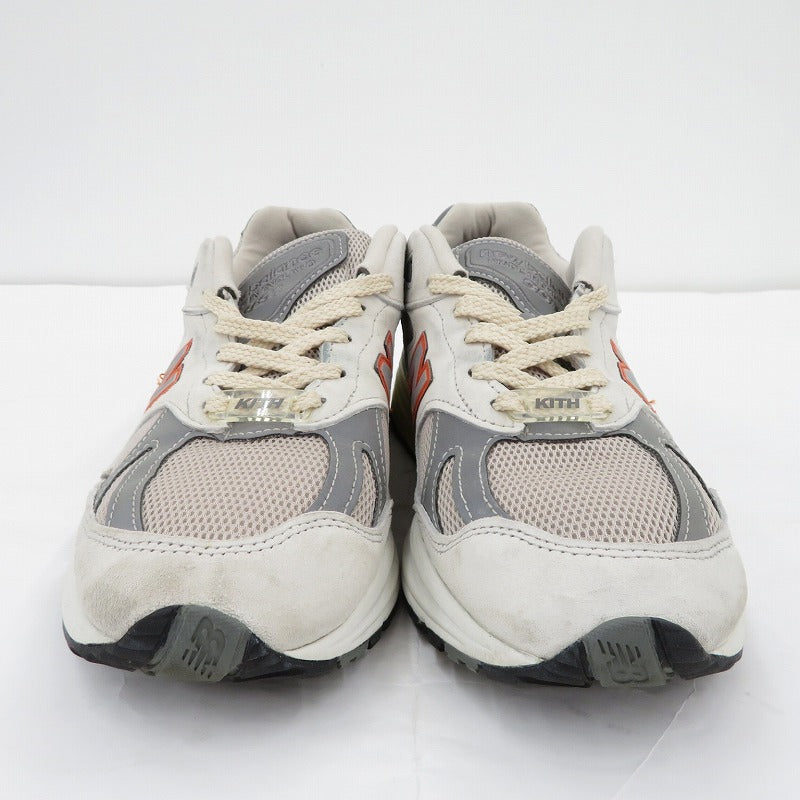 NEW BALANCE | ニューバランス KITH 991V2 Madison Square Garden スニーカー U991KT2/'Antarctica/Beige/Castlerock'/ グレー 24.5cm【瀬戸大橋店】