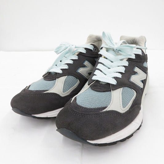 NEW BALANCE | ニューバランス KITH Ronnie Fieg 990V2 'Steel Blue' スニーカー M990KT2 ネイビー 28cm【瀬戸大橋店】