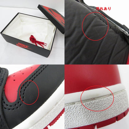 NIKE | ナイキ AJ1high/BRED2025 スニーカー HV6674-067 エアジョーダン レッド 27cm