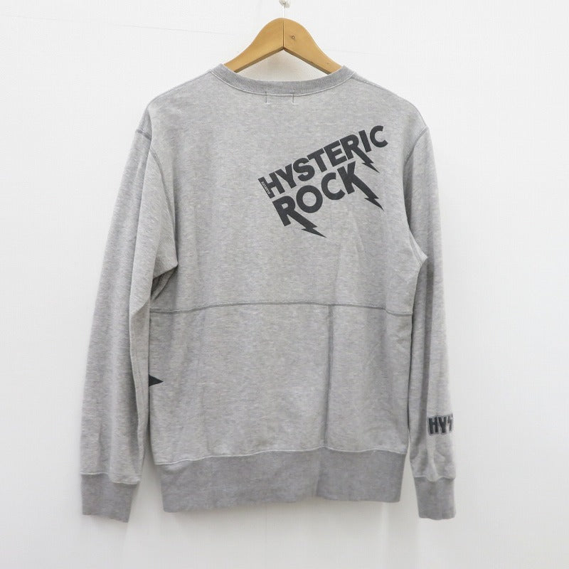 HYSTERIC GLAMOUR | ヒステリックグラマー VIXEN SCRATCH スウェット 02193CS01 グレー サイズ：M【瀬戸大橋店】